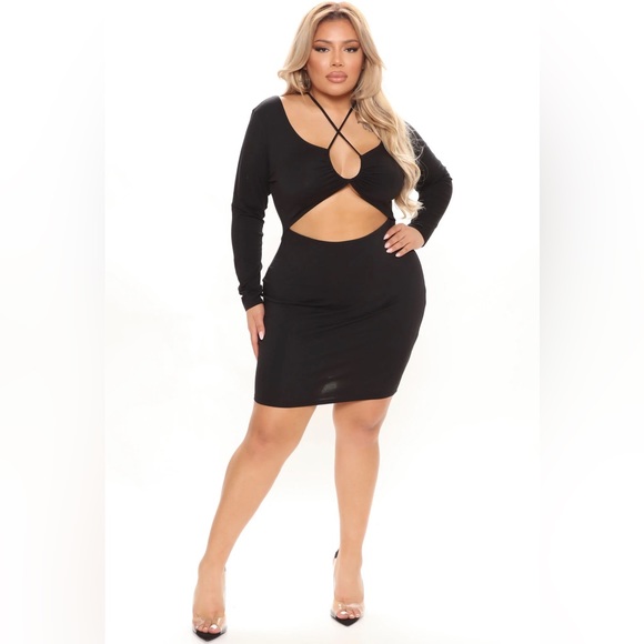 Cross Cross Mini Dress - Picture 2 of 5